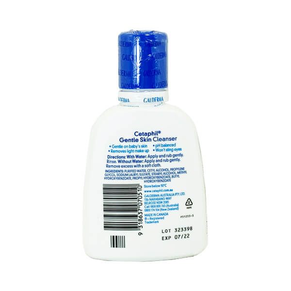 Sữa rửa mặt Cetaphil Gentle Skin Cleanser 125ml - An toàn cho làn da nhạy cảm