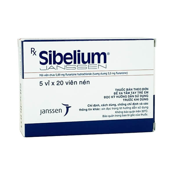 Sibelium 5mg (100 viên) - Điều trị ĐAU NỬA ĐẦU