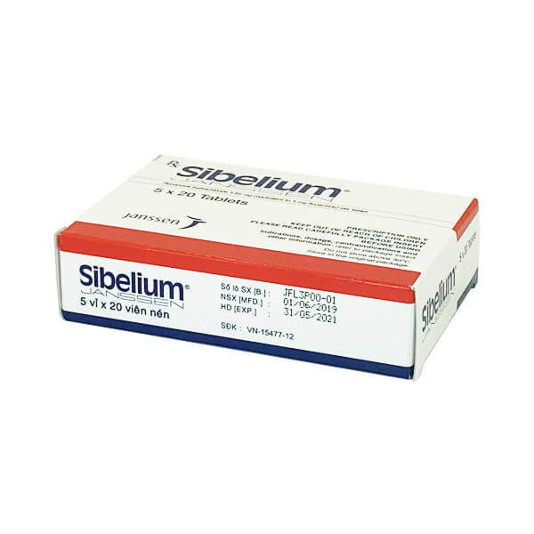 Sibelium 5mg (100 viên) - Điều trị ĐAU NỬA ĐẦU