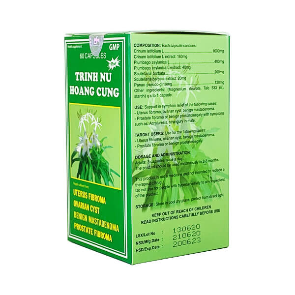 Trinh nữ hoàng cung 60 viên (Hải Hà) - Giảm ngay u xơ