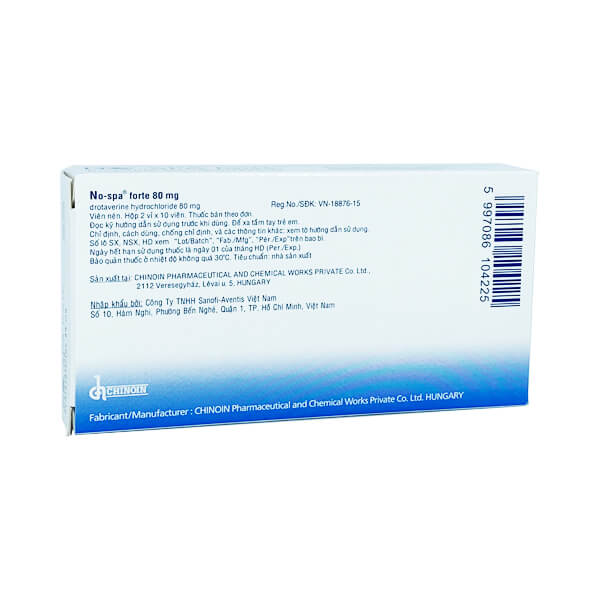 NO-SPA forte 80mg