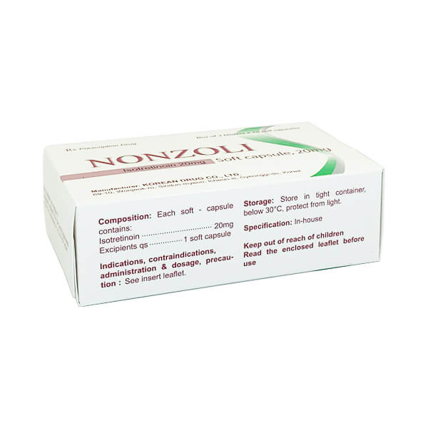 Nonzoli 20mg - TRỊ mụn trứng cá, TÁI SINH làn da