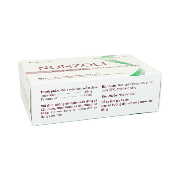 Nonzoli 20mg - TRỊ mụn trứng cá, TÁI SINH làn da