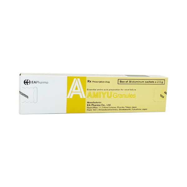 Amiyu Granules 2.5g - Acid amin THIẾT YẾU cho người SUY THẬN