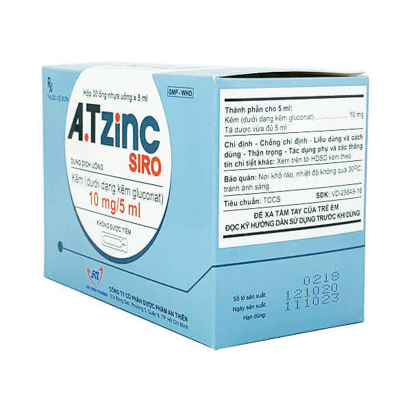A.T Zinc siro - Bổ sung KẼM cho cơ thể