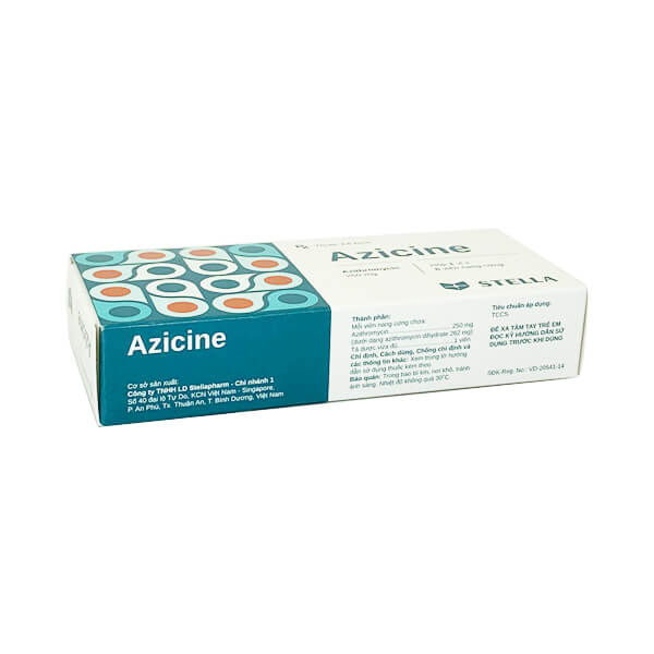 Azicine 250mg (viên) - Đánh bay vi khuẩn gây bệnh