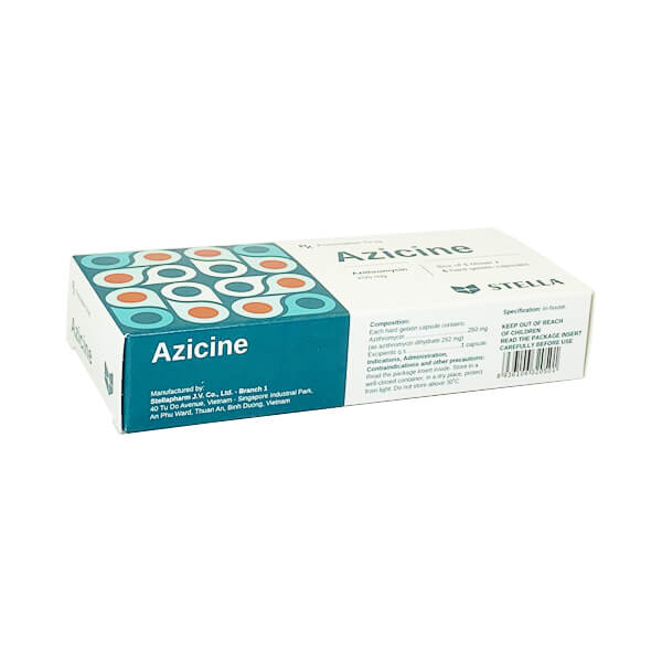 Azicine 250mg (viên) - Đánh bay vi khuẩn gây bệnh