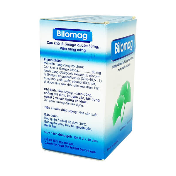 Bilomag 80mg - Điều trị rối loạn tuần hoàn máu não