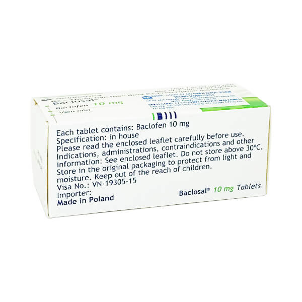 Baclosal 10mg - Chặn đứng cơn co thắt