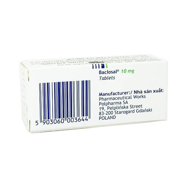 Baclosal 10mg - Chặn đứng cơn co thắt