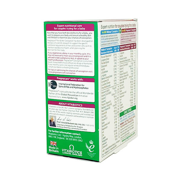 Pregnacare him & her conception