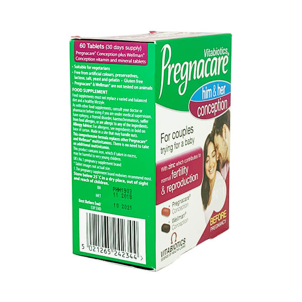 Pregnacare him & her conception