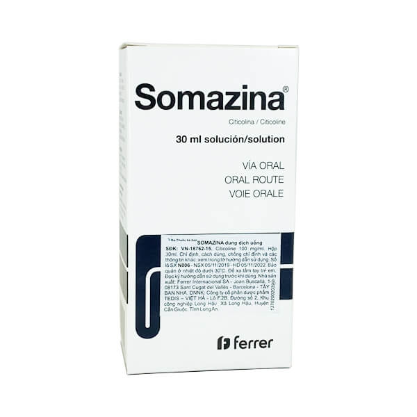 Somazina 100mg/ml - Phục hồi TRÍ NÃO, bảo vệ THẦN KINH