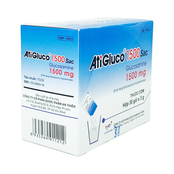 AtiGluco 1500 Sac - Giảm đau xương khớp hiệu quả