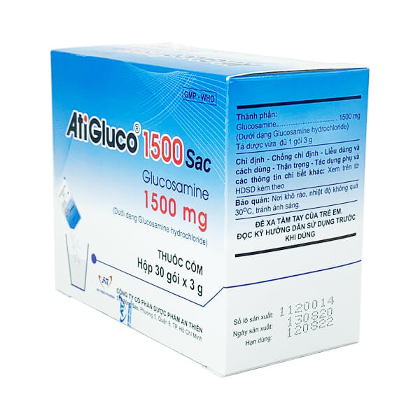AtiGluco 1500 Sac - Giảm đau xương khớp hiệu quả