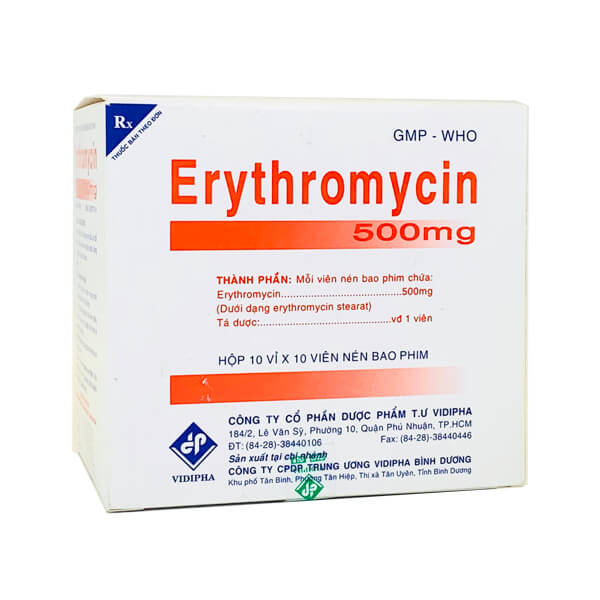 Erythromycin 500mg Vidipha