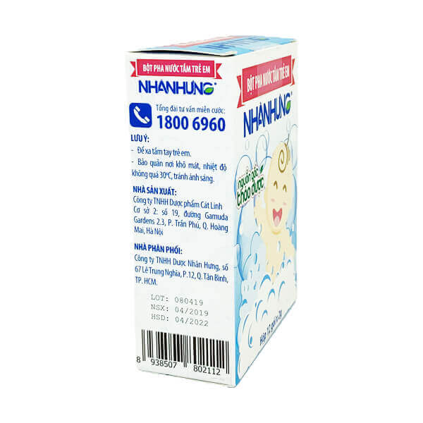 Bột pha nước tắm trẻ em Nhân Hưng