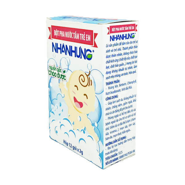 Bột pha nước tắm trẻ em Nhân Hưng