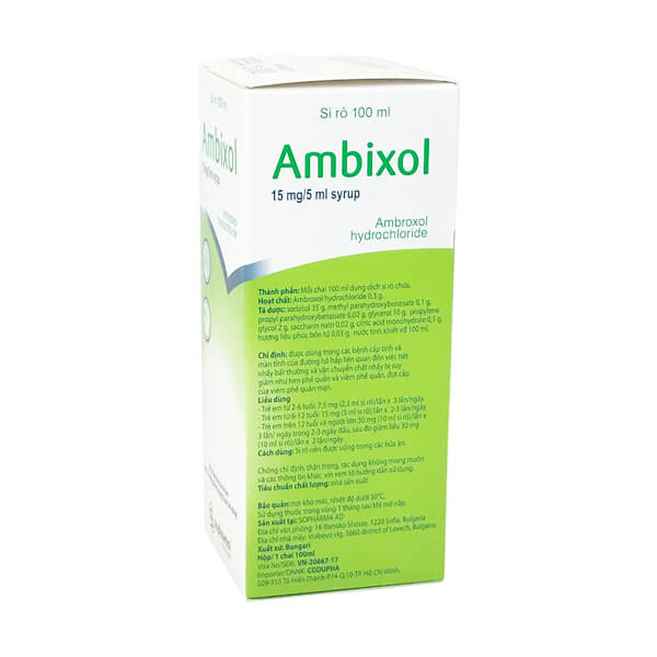 Ambixol 15mg/5ml syrup