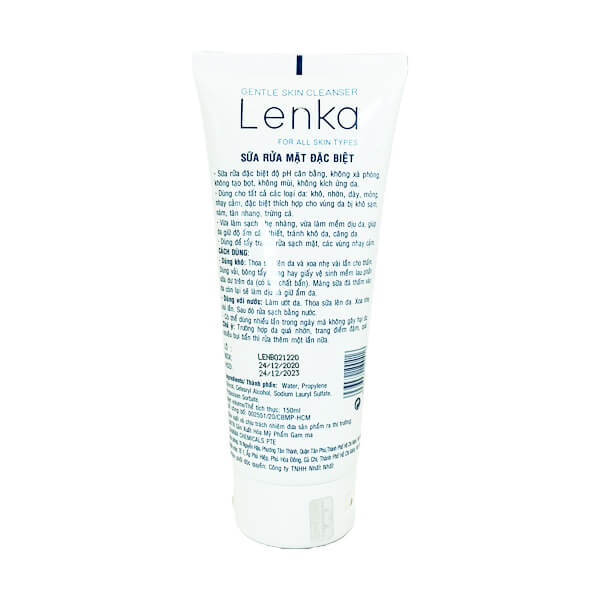 Sữa rửa mặt Lenka 150ml