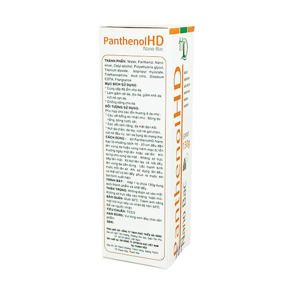 PanthenolHD nano bạc Spray 130g