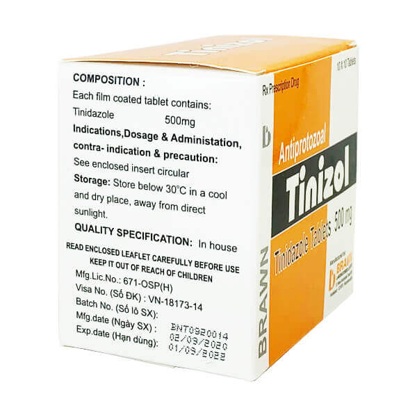 Tinizol 500mg Brawn