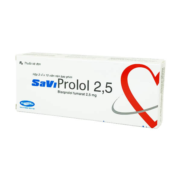 Savi Prolol 2,5 - Điều trị cao huyết áp, suy tim