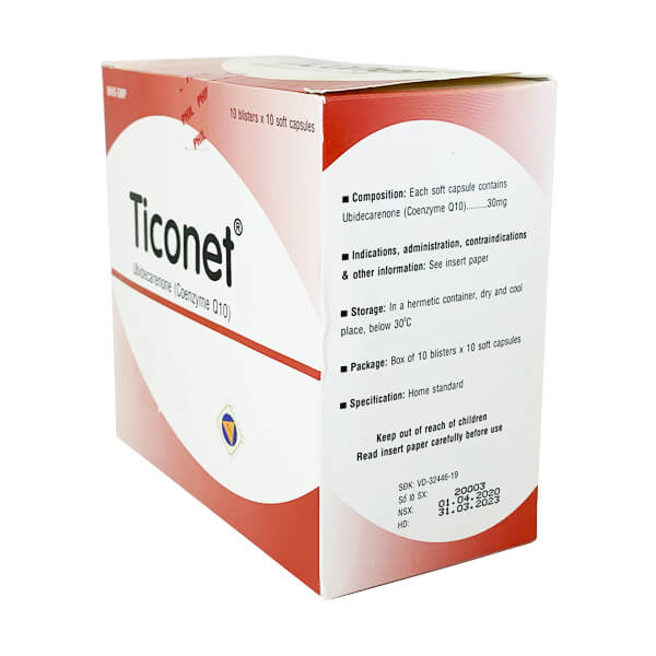 Ticonet 30mg - Điều trị suy tim sung huyết