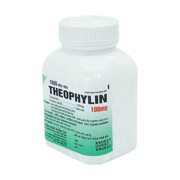 Theophylin 100mg (lọ 1000 viên) -  Chấm dứt ngay cơn hen phế quản