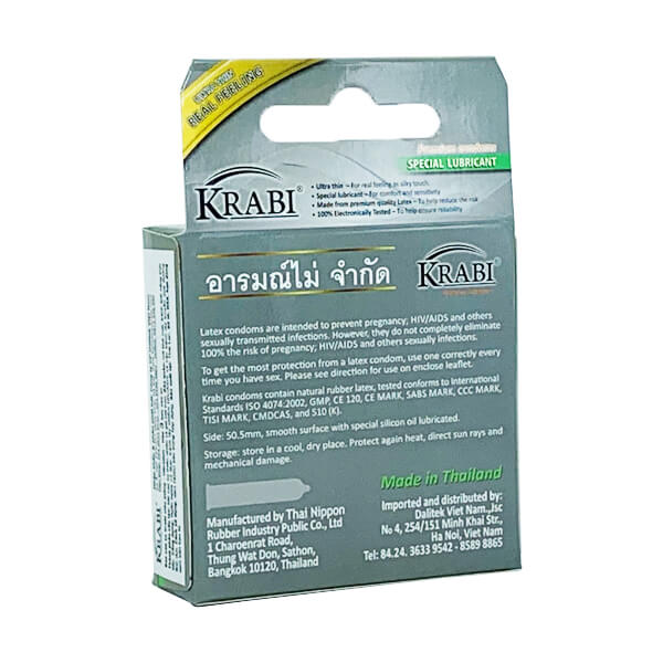 Bao cao su Ultrathin Krabi Premium