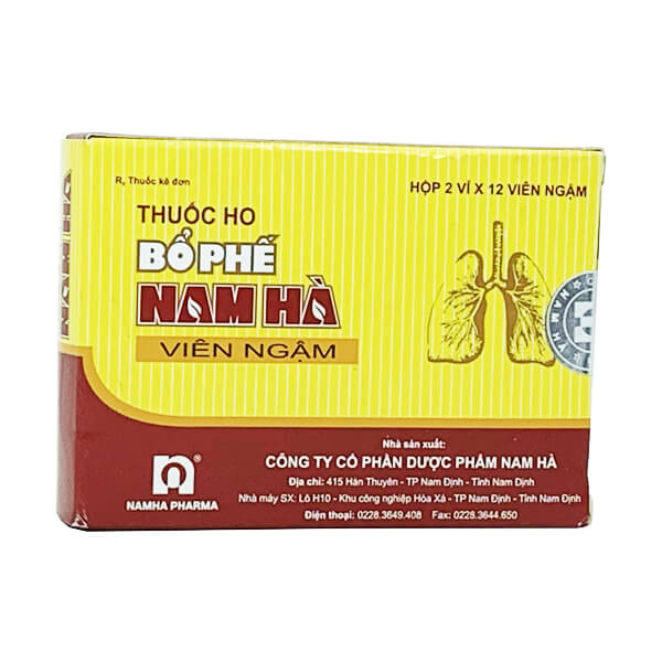 Thuốc ho Bổ Phế Nam Hà (viên ngậm)