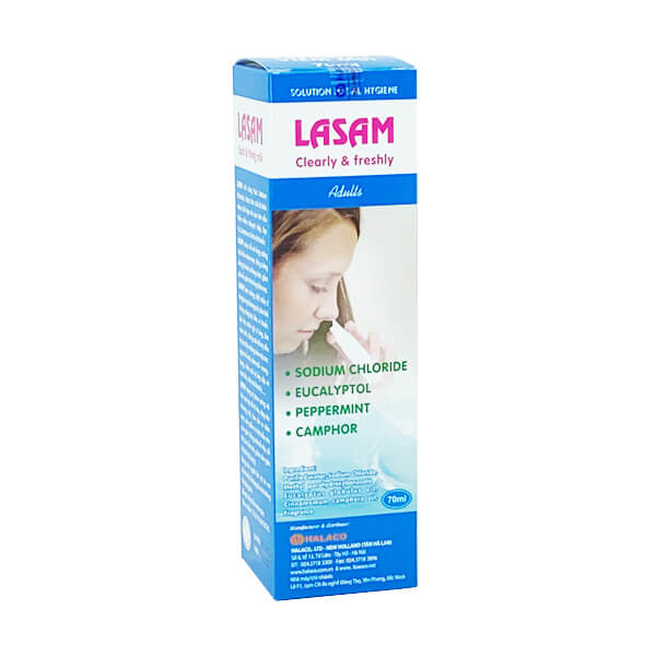 Lasam Người lớn 70ml - Giảm ngay viêm mũi dị ứng