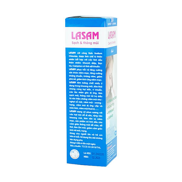 Lasam Người lớn 70ml - Giảm ngay viêm mũi dị ứng