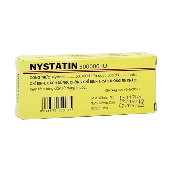 Nystatin 500.000IU Mekophar