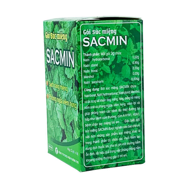 Gói súc miệng Sacmin