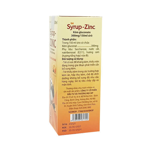 Syrup Zinc 300mg/150ml