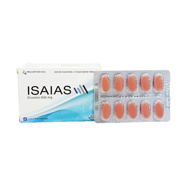 Isaias 600mg - Xua tan cơn đau do trĩ