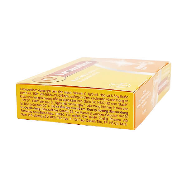 Laroscorbine 1g/5ml - Dự phòng và điều trị thiếu vitamin C