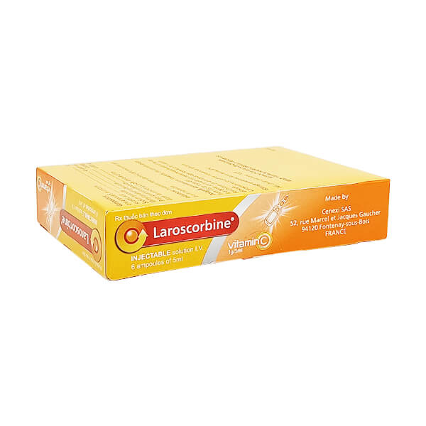 Laroscorbine 1g/5ml - Dự phòng và điều trị thiếu vitamin C