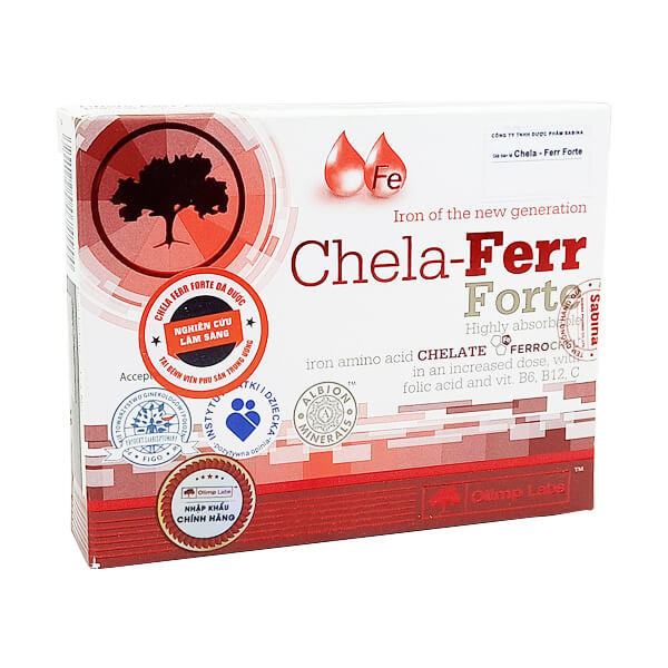 Chela-Ferr Forte: Bổ sung sắt, phòng THIẾU MÁU - Dược Điển Việt Nam
