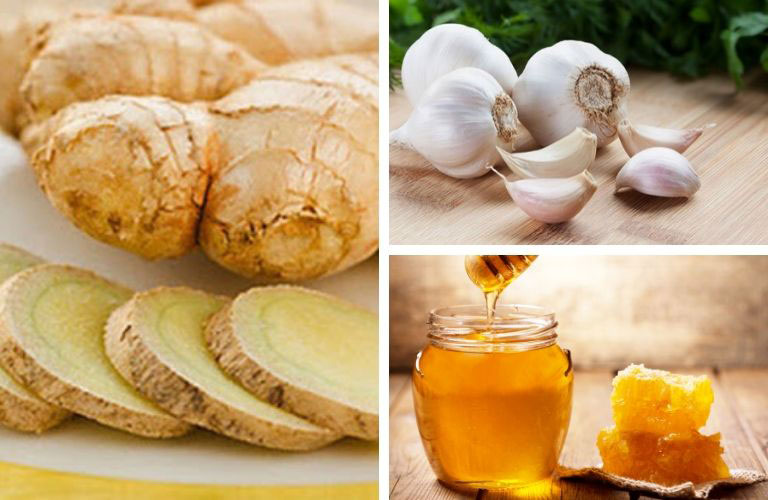 Tỏi kết hợp gừng tươi, mật ong chữa viêm phế quản