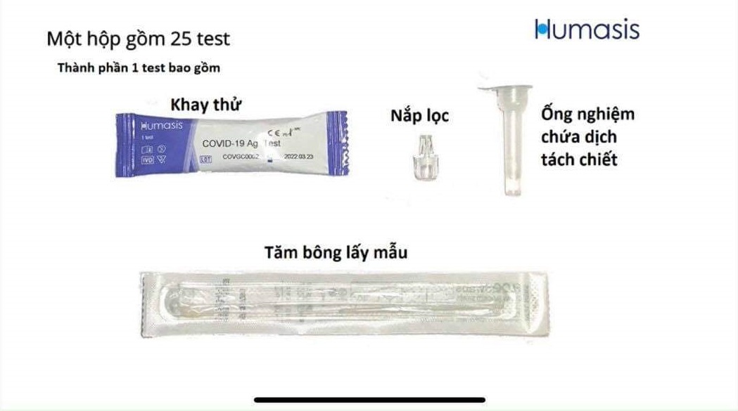 thành phần Humasis Covid-19 Ag Test