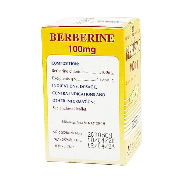 Berberin 100mg Mekophar