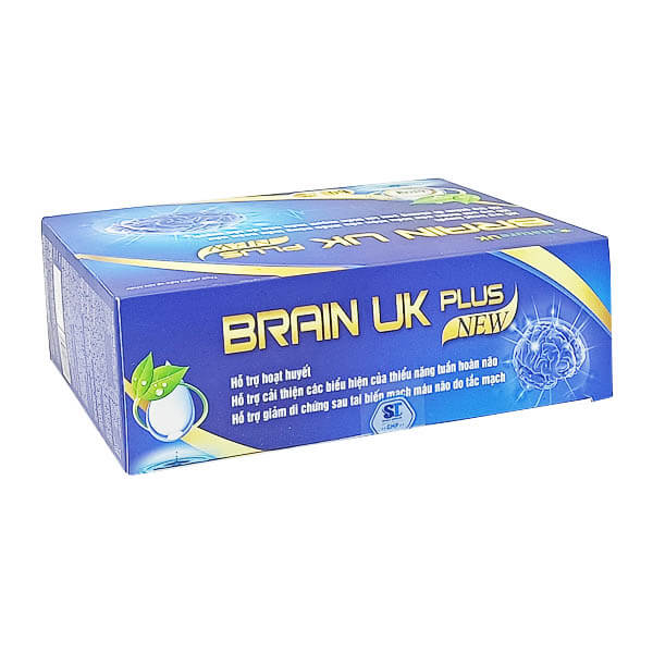 Brain UK Plus New - Tăng tuần hoàn não, giảm đột quỵ