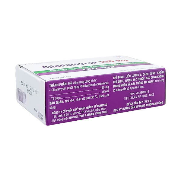 Clindamycin 150mg Domesco - Điều trị nhiễm khuẩn NẶNG