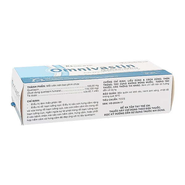 Omnivastin 100mg -  Chấm dứt RỐI LOẠN tâm thần