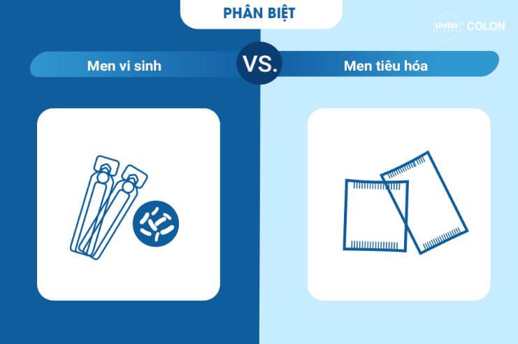 Phân biệt men tiêu hóa vá men vi sinh