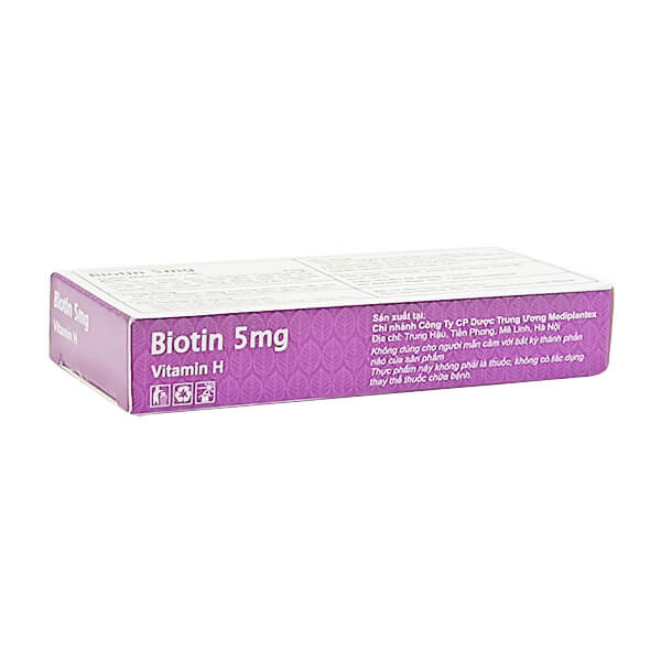 Biotin 5mg Mediplantex - Giảm RỤNG TÓC