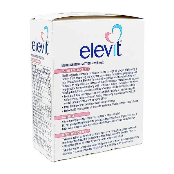 Elevit Pre-conception & Pregnancy - Bổ sung DƯỠNG CHẤT cho mẹ bầu