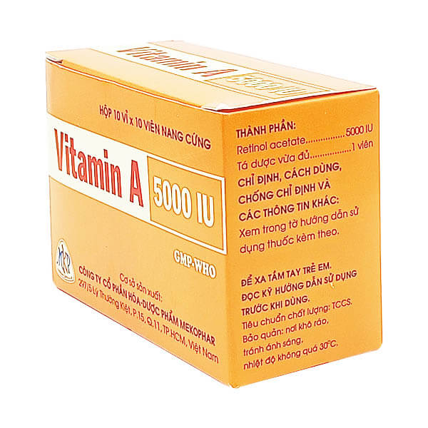 Vitamin A 5000 IU Mekophar